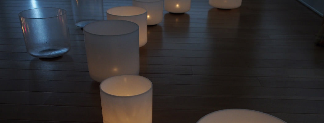 スタジオポンマリーでのクリスタルボウル